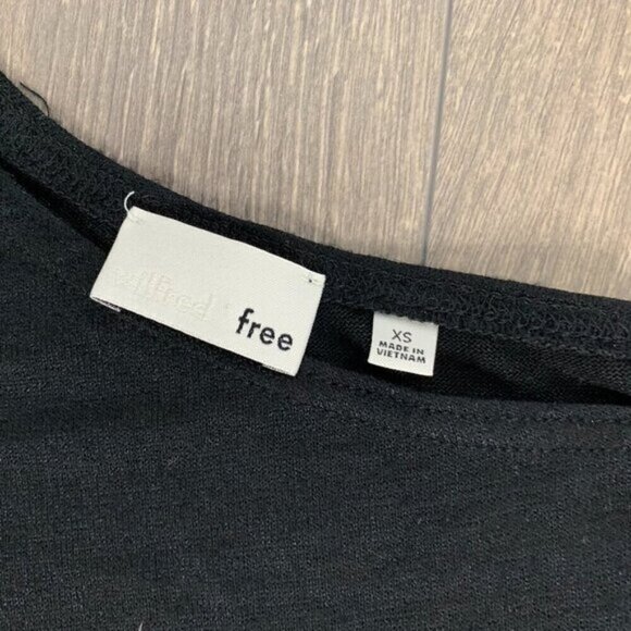 Aritzia Wilfred Free Cober T-shirt Dress Relaxed Jersey Long sleeve black XS - Picture 6 of 13